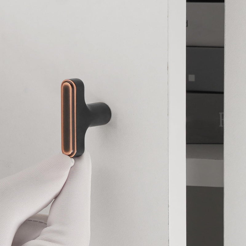 POVEFONK 10 Pack Oil Rubbed Bronze Cabinet Knobs - Zinc Alloy, 29mm x 40mm x 39mm, Modern Style, Ambidextrous, Indoor Use - Image 3